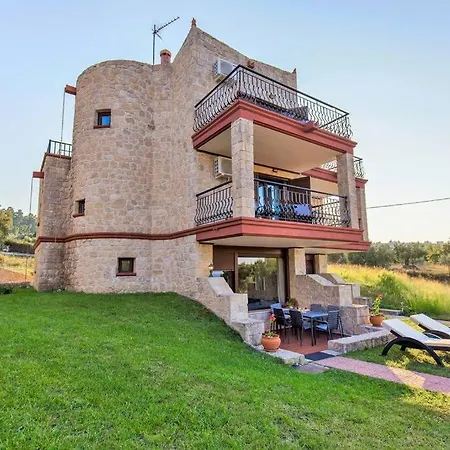 Modern Stonebuilt - Sea & Pine Views Villa Kriopigi